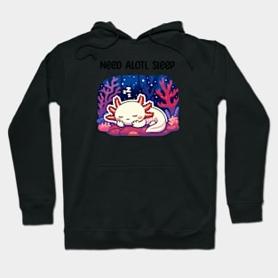 Cute Axolotl Sleeping Hoodie